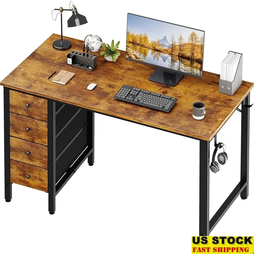 47 Inch Computer Desk with Fabric Drawers Reversible Writing Workstation Modern Study Desk Home Office Bedroom Student
47 Inch Computer Desk with Fabric Drawers Reversible Writing Workstation Modern Study Desk Home Office Bedroom Student