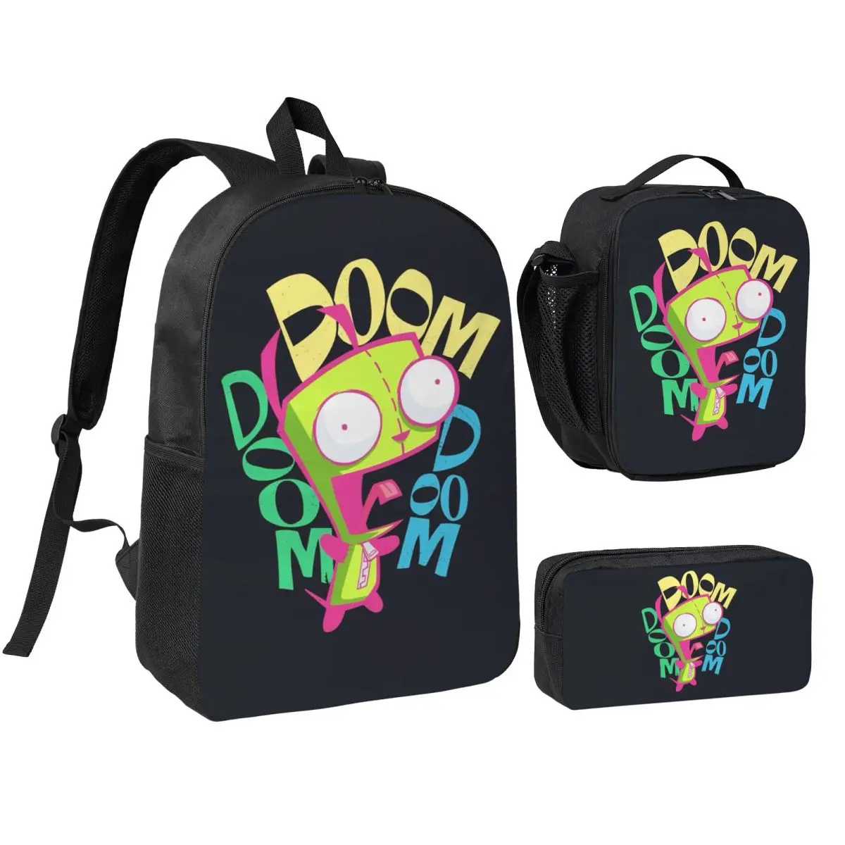 Invaders Zims Anime Cartoon Alien Backpack StudentBookBag School Bag Computer Shoulder Bags 3ps Insulated Lunch Bag Pencil Case
Invaders Zims Anime Cartoon Alien Backpack StudentBookBag School Bag Computer Shoulder Bags 3ps Insulated Lunch Bag Pencil Case