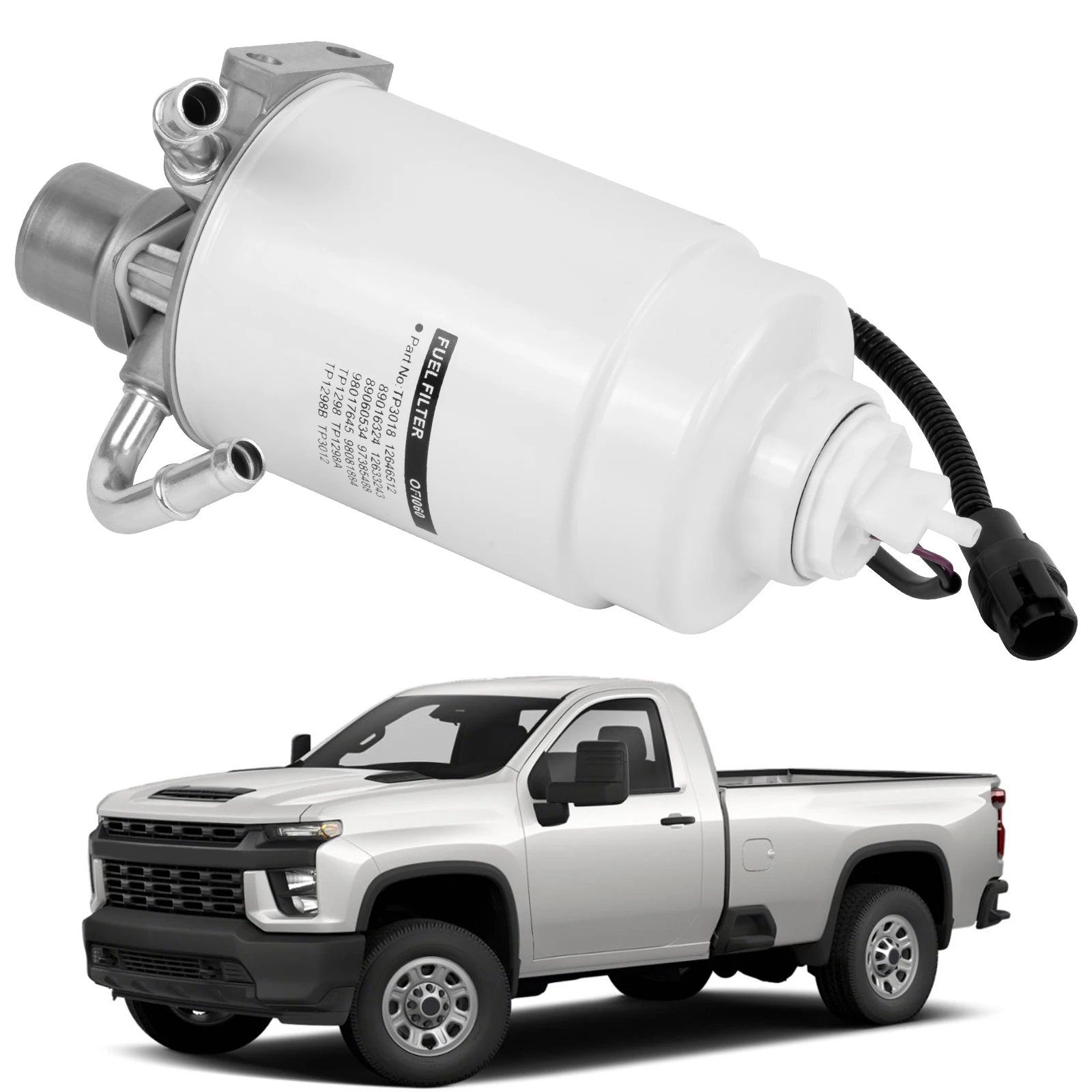 97780061 Diesel Fuel Filter Assembly 97239503 98017680 For Chevy Silverado 2001-2004 For GMC Sierra 2500 HD/3500 6.6L diesel
97780061 Diesel Fuel Filter Assembly 97239503 98017680 For Chevy Silverado 2001-2004 For GMC Sierra 2500 HD/3500 6.6L diesel