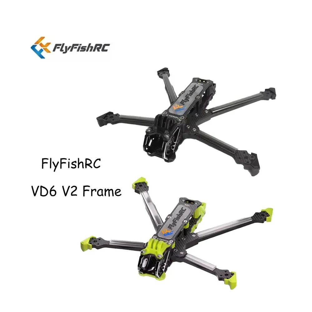FlyFishRC Volador II VD6 V2 6-дюймовый комплект рамы для RC FPV Racing Drone, совместимый с O4 Air Unit pro Deadcat T700 Freestyle
FlyFishRC Volador II VD6 V2 6-дюймовый комплект рамы для RC FPV Racing Drone, совместимый с O4 Air Unit pro Deadcat T700 Freestyle