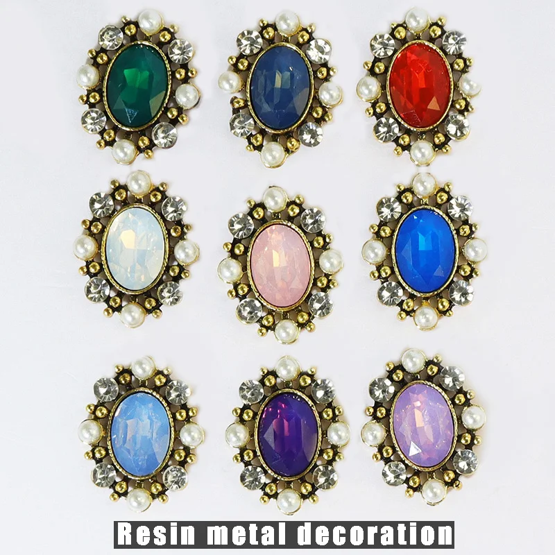 NEW Color 10pc Resin Rhinestone Metal Handmade Jewelry Accessories DIY Wedding Invitation Card Gift Box Creative Hair Decoration
NEW Color 10pc Resin Rhinestone Metal Handmade Jewelry Accessories DIY Wedding Invitation Card Gift Box Creative Hair Decoration