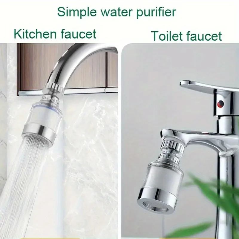1pc A filter that can be used for kitchen faucets - can adjust the direction 360 °-a filter that prevents tap water from splashing onto the body
1pc A filter that can be used for kitchen faucets - can adjust the direction 360 °-a filter that prevents tap water from splashing onto the body