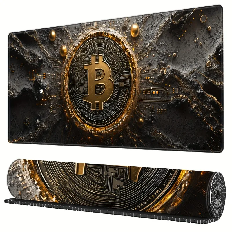 1 piece BHJLAXR extended gaming mouse pad, bitcoin theme, non-slip rubber base, stitched edges, desktop decoration
1 piece BHJLAXR extended gaming mouse pad, bitcoin theme, non-slip rubber base, stitched edges, desktop decoration