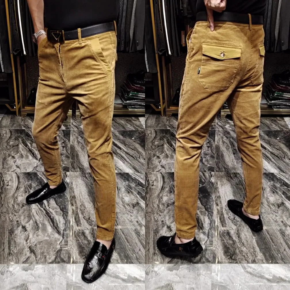 Ele Faionable Men's Corduroy Pants 929 Spring Autumn Sle Straight Leg Casual Trousers Versatile Woolen Belted Long P...
Ele Faionable Men's Corduroy Pants 929 Spring Autumn Sle Straight Leg Casual Trousers Versatile Woolen Belted Long P...