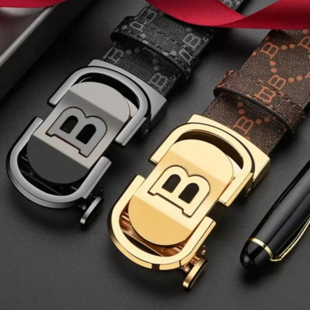 Men's Genuine Leather Belt No Buckle Teeth Automatic Buckle Checker Pattern Cowhide Belt Authentic
Men's Genuine Leather Belt No Buckle Teeth Automatic Buckle Checker Pattern Cowhide Belt Authentic