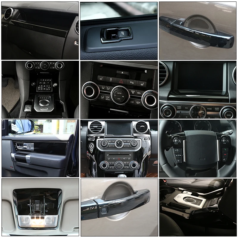 Для Land Rover Discovery 4 LR4 2010-2016 Стайлинг автомобиля, черный салон автомобиля, внешняя панель костюма, накладка, наклейка, автомобильные аксессуары
Для Land Rover Discovery 4 LR4 2010-2016 Стайлинг автомобиля, черный салон автомобиля, внешняя панель костюма, накладка, наклейка, автомобильные аксессуары