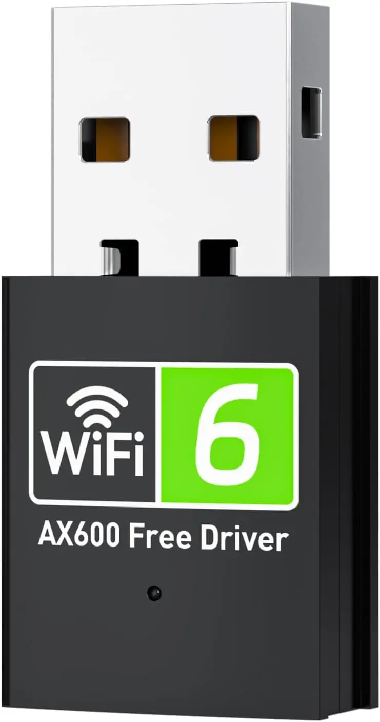 AX600 USB WiFi 6 Adapter for Desktop PC, Dual Band 5GHz/2.4GHz, Built-in Driver for Windows 10/11
AX600 USB WiFi 6 Adapter for Desktop PC, Dual Band 5GHz/2.4GHz, Built-in Driver for Windows 10/11