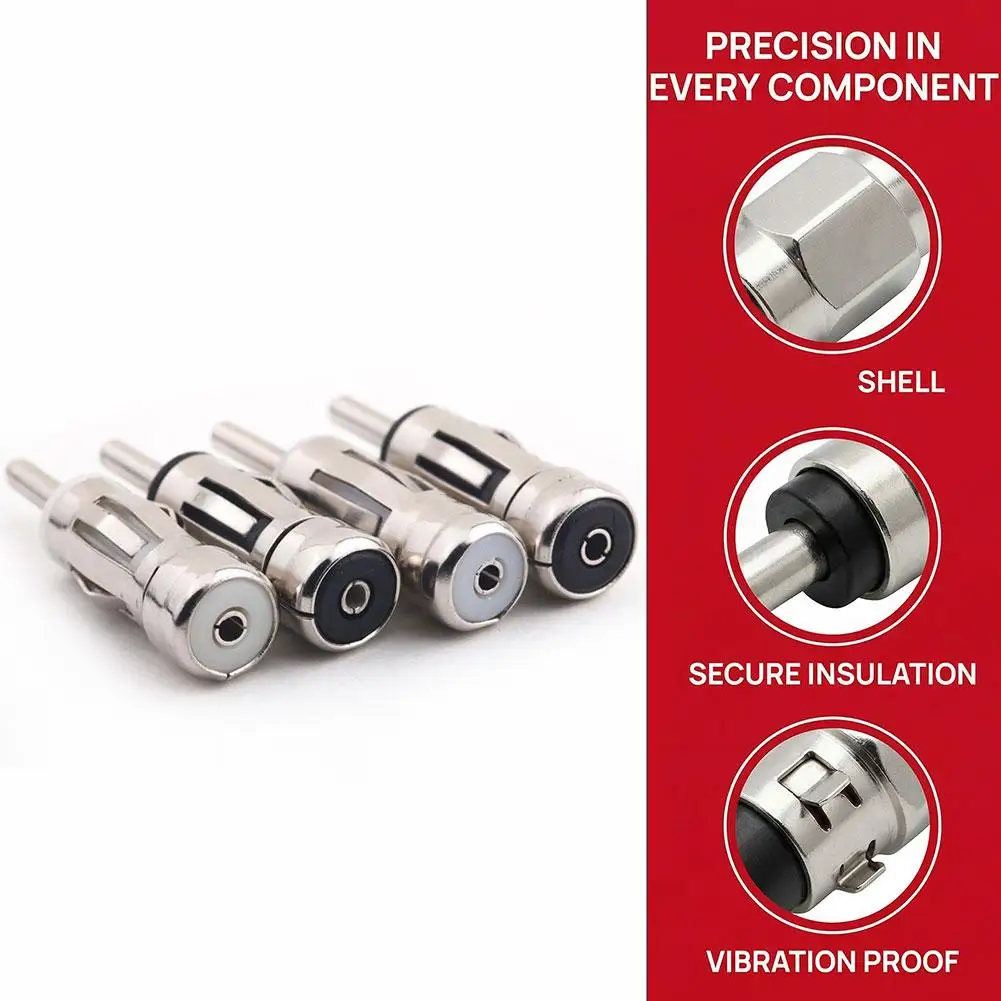 Car Vehicles Radio Stereo ISO To Din Aerial Antenna Mast Adapter Connector Plug for Car Radio Stereo Autoradio Fit Most Types
Car Vehicles Radio Stereo ISO To Din Aerial Antenna Mast Adapter Connector Plug for Car Radio Stereo Autoradio Fit Most Types