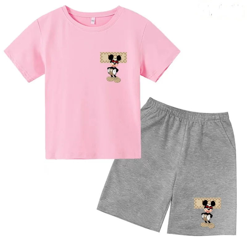 Kids Summer Cute Mickey Mouse Clothes Anime T-shirt 3-12Yrs Gift Boys Girls Short-sleeved Top+Shorts Casual Fashion Charming Set
Kids Summer Cute Mickey Mouse Clothes Anime T-shirt 3-12Yrs Gift Boys Girls Short-sleeved Top+Shorts Casual Fashion Charming Set