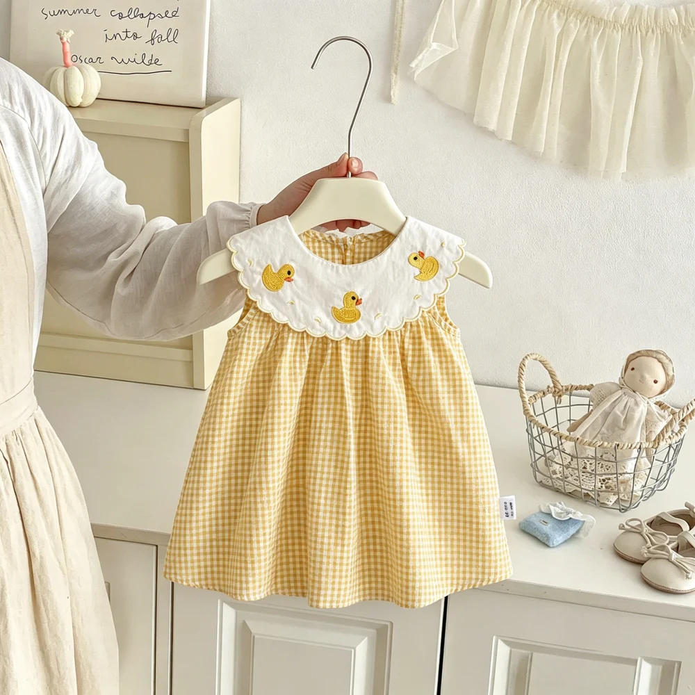 Baby Girl Dress Summer Checkered Cartoon Sleeveless Girl Dress Cute Beach Baby Dress Baby Girl Clothing
Baby Girl Dress Summer Checkered Cartoon Sleeveless Girl Dress Cute Beach Baby Dress Baby Girl Clothing 