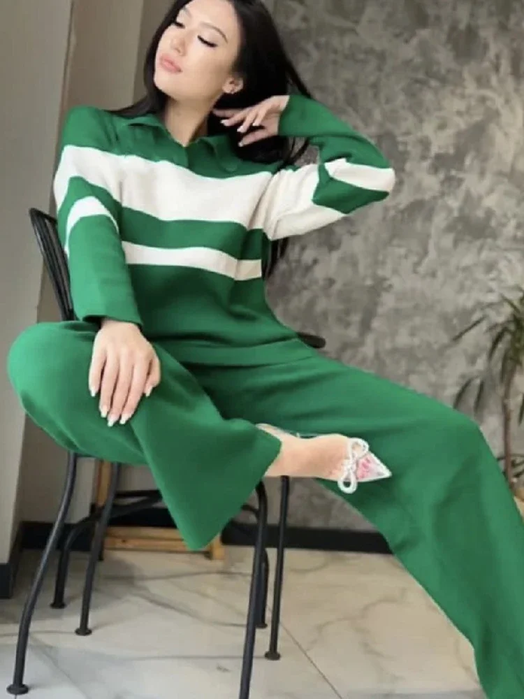 Autumn Winter 2 Piece Sets 2023 Korean Fashion Knitted Sweater Pullover Tops Trousers Suit Casual Women Clothing Knit Pant Sets
Autumn Winter 2 Piece Sets 2023 Korean Fashion Knitted Sweater Pullover Tops Trousers Suit Casual Women Clothing Knit Pant Sets