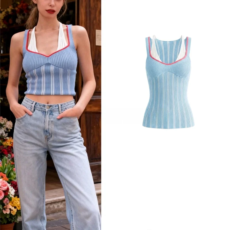Spring New Arrival Women's Sexy Slim Fit V-Ne Svel Knitted Vest Top French Sle Polyester Fiber ort Length
Spring New Arrival Women's Sexy Slim Fit V-Ne Svel Knitted Vest Top French Sle Polyester Fiber ort Length