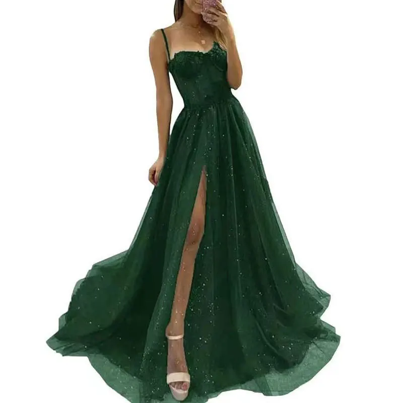Ele Long Evening Gown with Side Slit And Strap New Sle for Par High Waist Silk Material Chinese Made Spring 2025
Ele Long Evening Gown with Side Slit And Strap New Sle for Par High Waist Silk Material Chinese Made Spring 2025