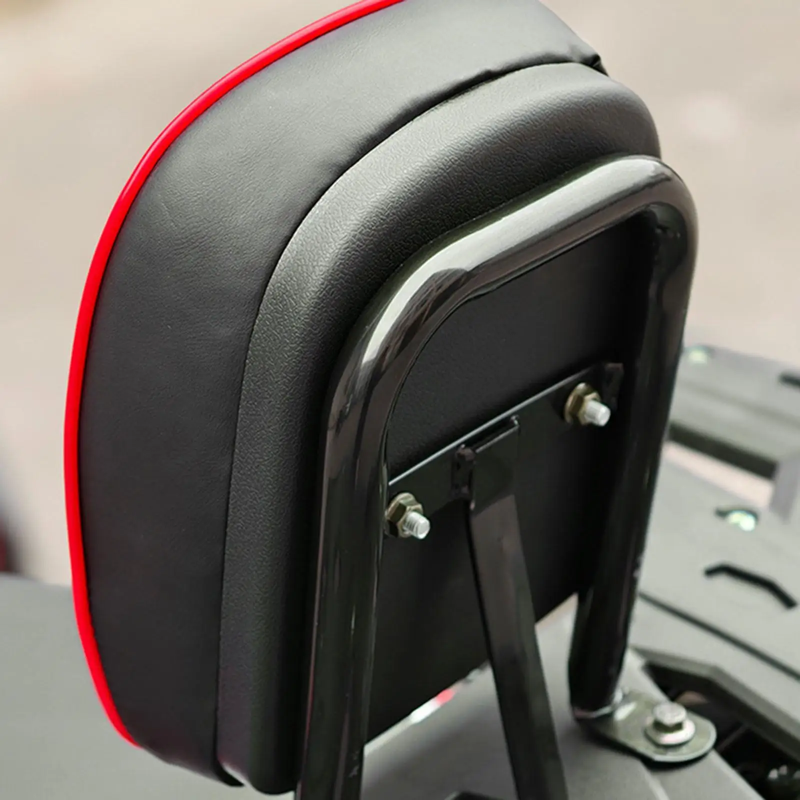 Backrest with Mounting Bracket Iron Frame High Performance Easy Installation Portable Black Red Shock Absorption Accessory
Backrest with Mounting Bracket Iron Frame High Performance Easy Installation Portable Black Red Shock Absorption Accessory