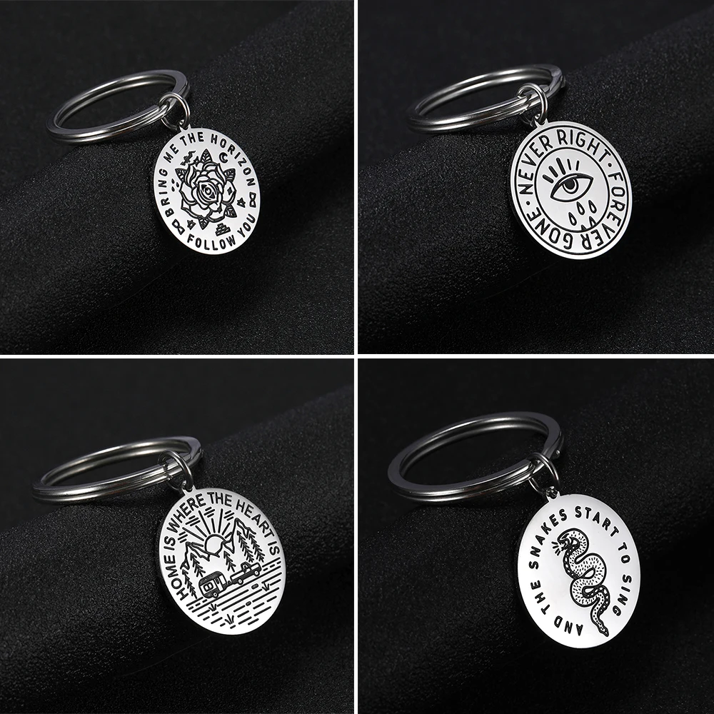 Stainless Steel Keychain Vintage Round Letters Nature Figure Pendant Car Bag Keyring for Women Men Jewelry Birthday Amulet Gifts
Stainless Steel Keychain Vintage Round Letters Nature Figure Pendant Car Bag Keyring for Women Men Jewelry Birthday Amulet Gifts