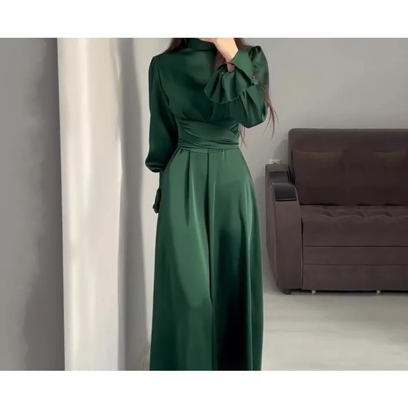2026 Spring/Summer Long Sleeve Solid Color Elegant Women's Dress
2026 Spring/Summer Long Sleeve Solid Color Elegant Women's Dress