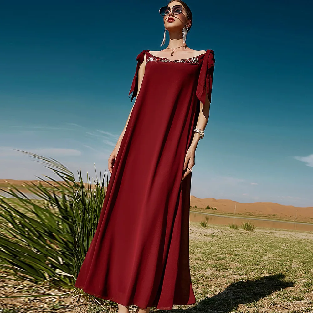 Elegant Dubai Abaya Diamonds Long Evening Party Dresses for Women Muslim Kaftan Eid Djellaba Ramadan Islam Jalabiya Caftan Robe
Elegant Dubai Abaya Diamonds Long Evening Party Dresses for Women Muslim Kaftan Eid Djellaba Ramadan Islam Jalabiya Caftan Robe