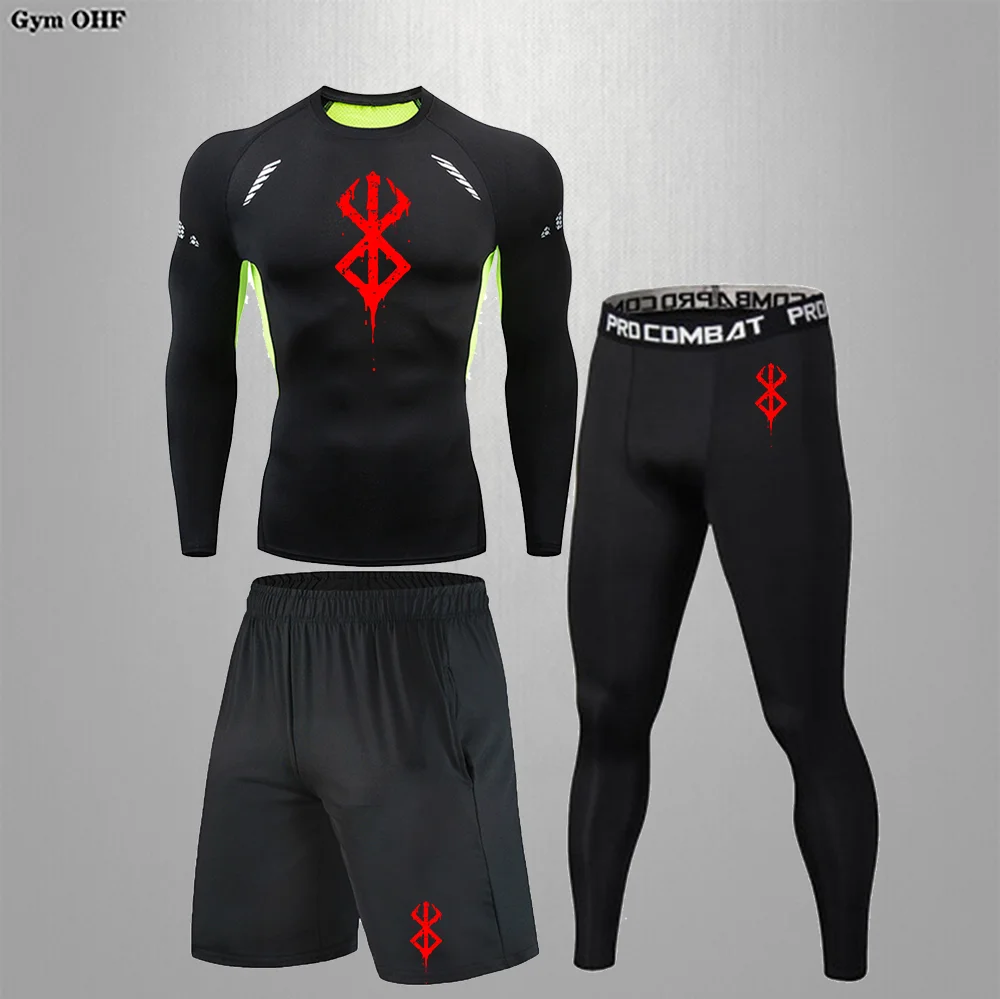Anime Tracksuit Men Sweat Suit Men's Sportswear Running Quick-Dry Compression Shirt Boxing Suits Fitness Gym Breathable Sets Man
Anime Tracksuit Men Sweat Suit Men's Sportswear Running Quick-Dry Compression Shirt Boxing Suits Fitness Gym Breathable Sets Man