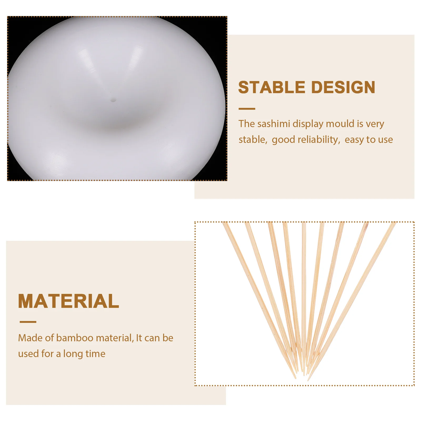 Round 10cm Sashimi Mold DIY Handmade Display Molds Kitchen Fillet Decor PE Material Practical Tool Stable Base
Round 10cm Sashimi Mold DIY Handmade Display Molds Kitchen Fillet Decor PE Material Practical Tool Stable Base