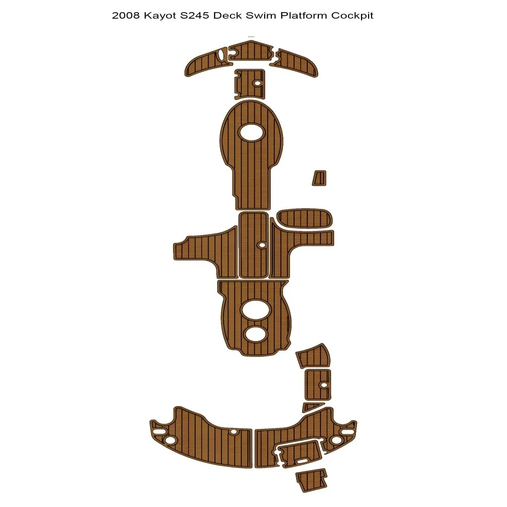 Палуба Kayot S245 2008 года, платформа для плавания, кокпита, лодка, коврик из тикового дерева, напольный коврик SeaDek MarineMat, стиль Gatorstep, самоклеящийся
Палуба Kayot S245 2008 года, платформа для плавания, кокпита, лодка, коврик из тикового дерева, напольный коврик SeaDek MarineMat, стиль Gatorstep, самоклеящийся