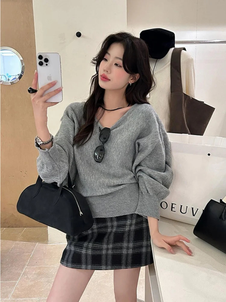 ay V-Ne Belted Knitwear Women's Base Layer Design Sensation Waist-Cinching Top Korean Sle Loose Fit Long Sve
ay V-Ne Belted Knitwear Women's Base Layer Design Sensation Waist-Cinching Top Korean Sle Loose Fit Long Sve