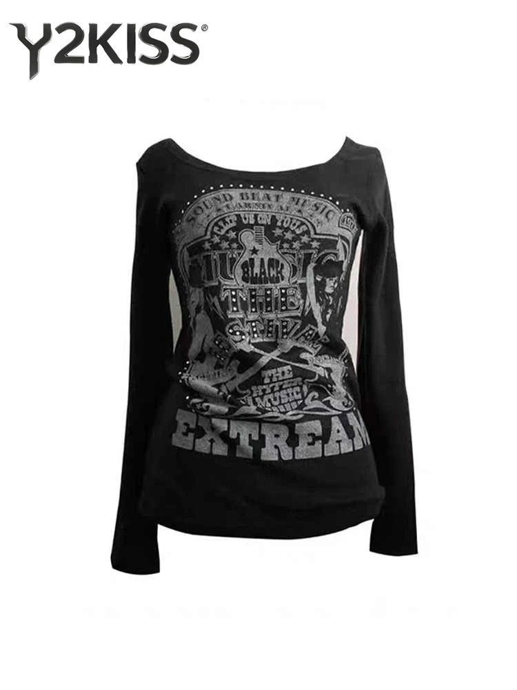 Женский готический топ Gyaru Coquette с длинным рукавом и круглым вырезом с графическим принтом, футболки Tide Grunge, японский Y2k Dark Academia Cyber Punk
Женский готический топ Gyaru Coquette с длинным рукавом и круглым вырезом с графическим принтом, футболки Tide Grunge, японский Y2k Dark Academia Cyber Punk