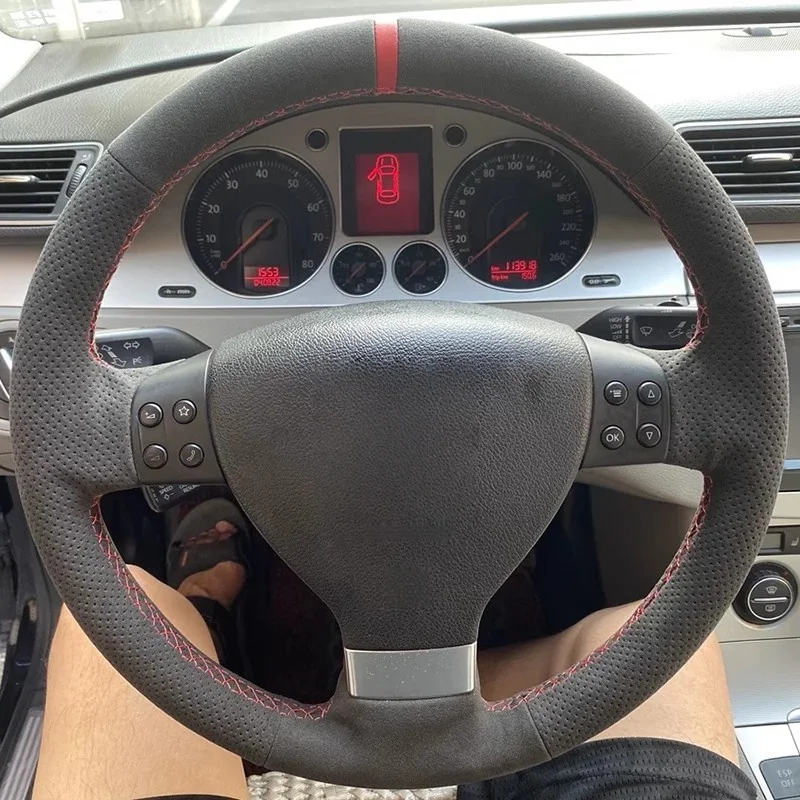 Custom Hand-stitched Car Steering Wheel Cover Suede Leather For Volkswagen Golf 5 Mk5 Passat B6 Tiguan 2007 - 2011 Accessories
Custom Hand-stitched Car Steering Wheel Cover Suede Leather For Volkswagen Golf 5 Mk5 Passat B6 Tiguan 2007 - 2011 Accessories