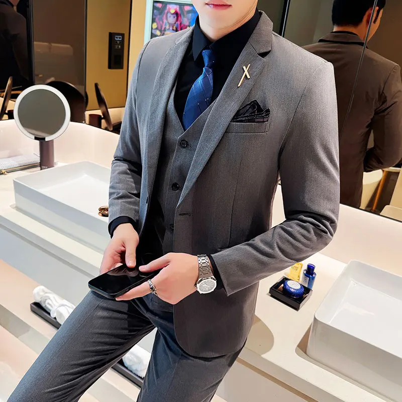 Y8812 suits for men Korean style slim fit business casual small suits groom wedding best man formal wear
Y8812 suits for men Korean style slim fit business casual small suits groom wedding best man formal wear