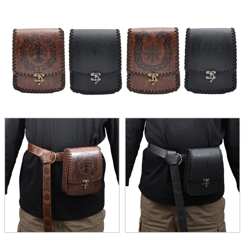 Medieval Belt Bag Waist Bag Change Purse PU Leather Belt Pouch Small Wallet Cosplay Coin Pouch for Men Women
Medieval Belt Bag Waist Bag Change Purse PU Leather Belt Pouch Small Wallet Cosplay Coin Pouch for Men Women