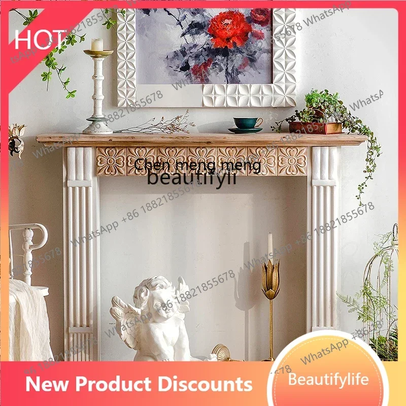 Light French decorative cabinet indoor living room ins wind porch solid wood retro fireplace cabinet rack
Light French decorative cabinet indoor living room ins wind porch solid wood retro fireplace cabinet rack