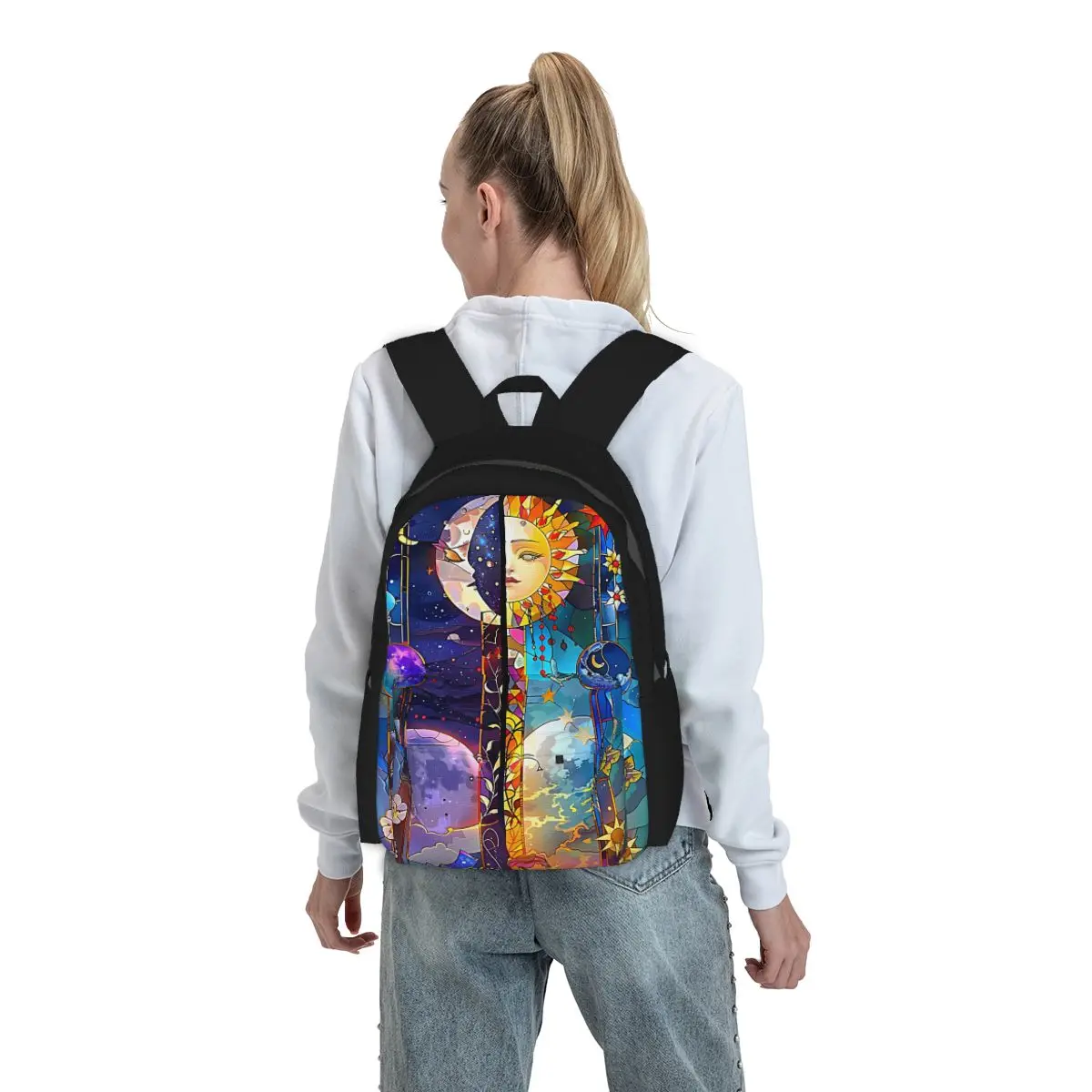 Trendy Sun Moon Boho Cosmos Astrology Backpack Boys Girls BookBag Kids School Bag Computer Shoulder Bags for Men Women
Trendy Sun Moon Boho Cosmos Astrology Backpack Boys Girls BookBag Kids School Bag Computer Shoulder Bags for Men Women