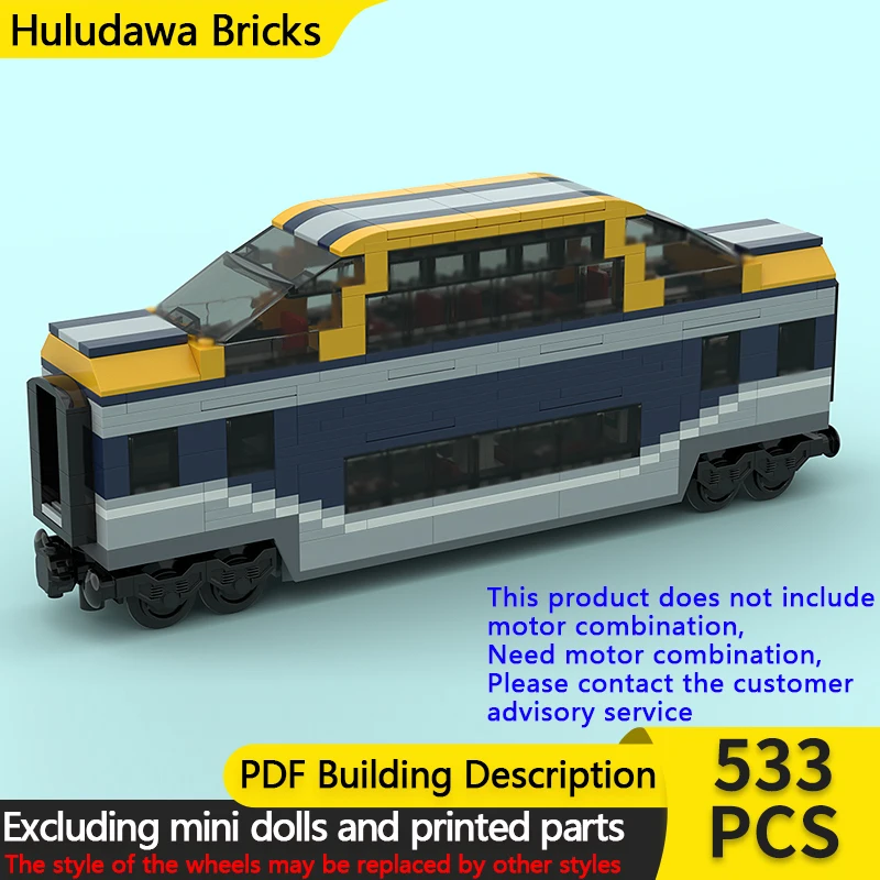 Модель городской автомобиль MOC, строительные кирпичи, железная дорога, двухэтажный поезд, модульная технология, детские праздничные подарки, сборка игрушек, костюм 
Модель городской автомобиль MOC, строительные кирпичи, железная дорога, двухэтажный поезд, модульная технология, детские праздничные подарки, сборка игрушек, костюм