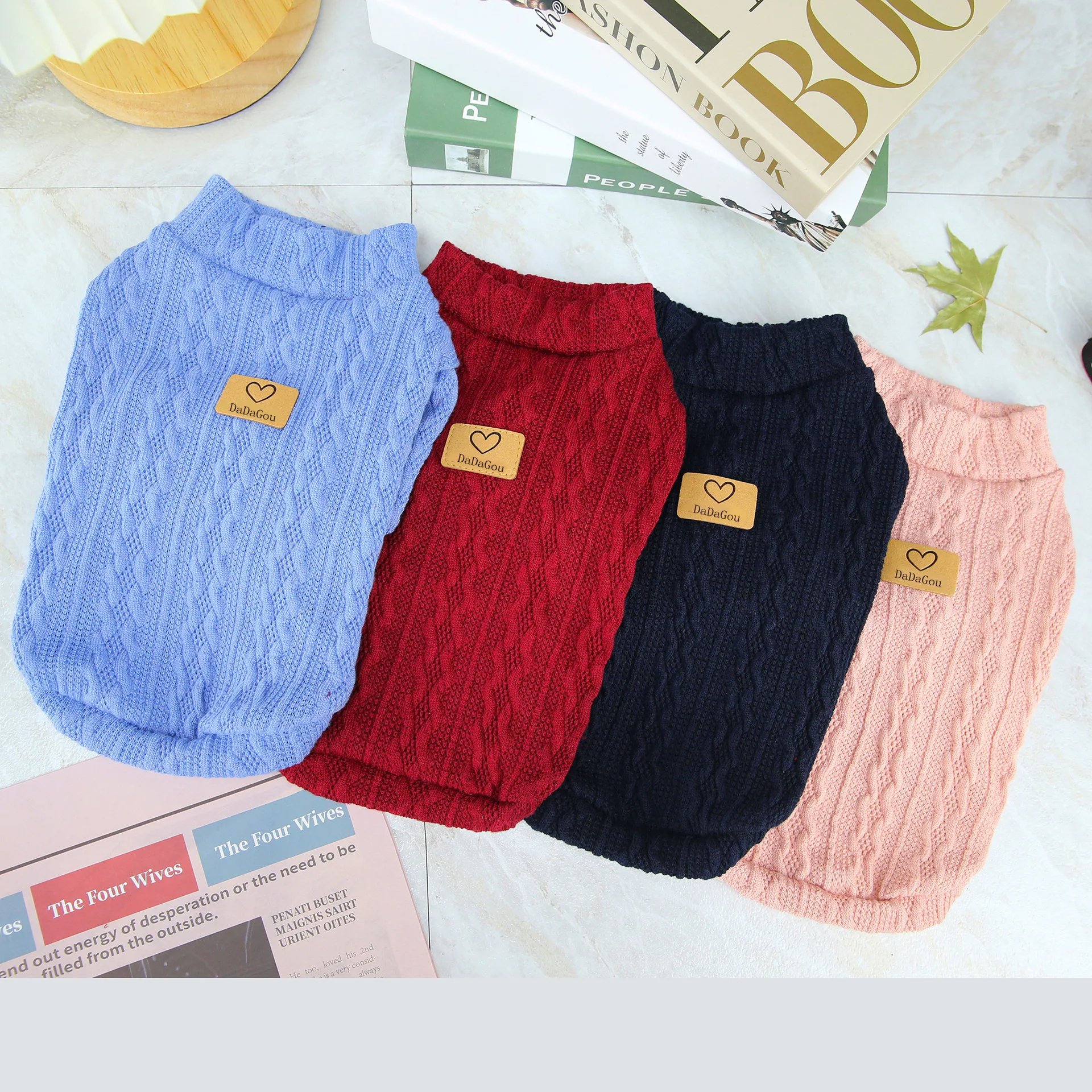 Autumn Winter Dog Sweater Cat Pet Supplies Items Warm Solid Four-color Striped Knitwear Thick Vest Free Shipping For XS-XL
Autumn Winter Dog Sweater Cat Pet Supplies Items Warm Solid Four-color Striped Knitwear Thick Vest Free Shipping For XS-XL
