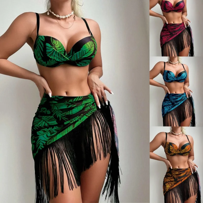 Three-Piece Tassel Swimsuit for Women, Sexy Bikini Suit, Swimwear, Wholesale, 2022 New
Three-Piece Tassel Swimsuit for Women, Sexy Bikini Suit, Swimwear, Wholesale, 2022 New