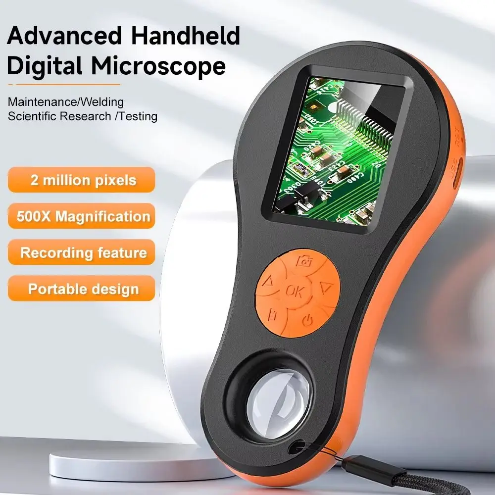 1080P Video Coin Digital Microscope with 2 inch Screen 500x Zoom Microscope High Definition Rechargeable Children Microscope
1080P Video Coin Digital Microscope with 2 inch Screen 500x Zoom Microscope High Definition Rechargeable Children Microscope