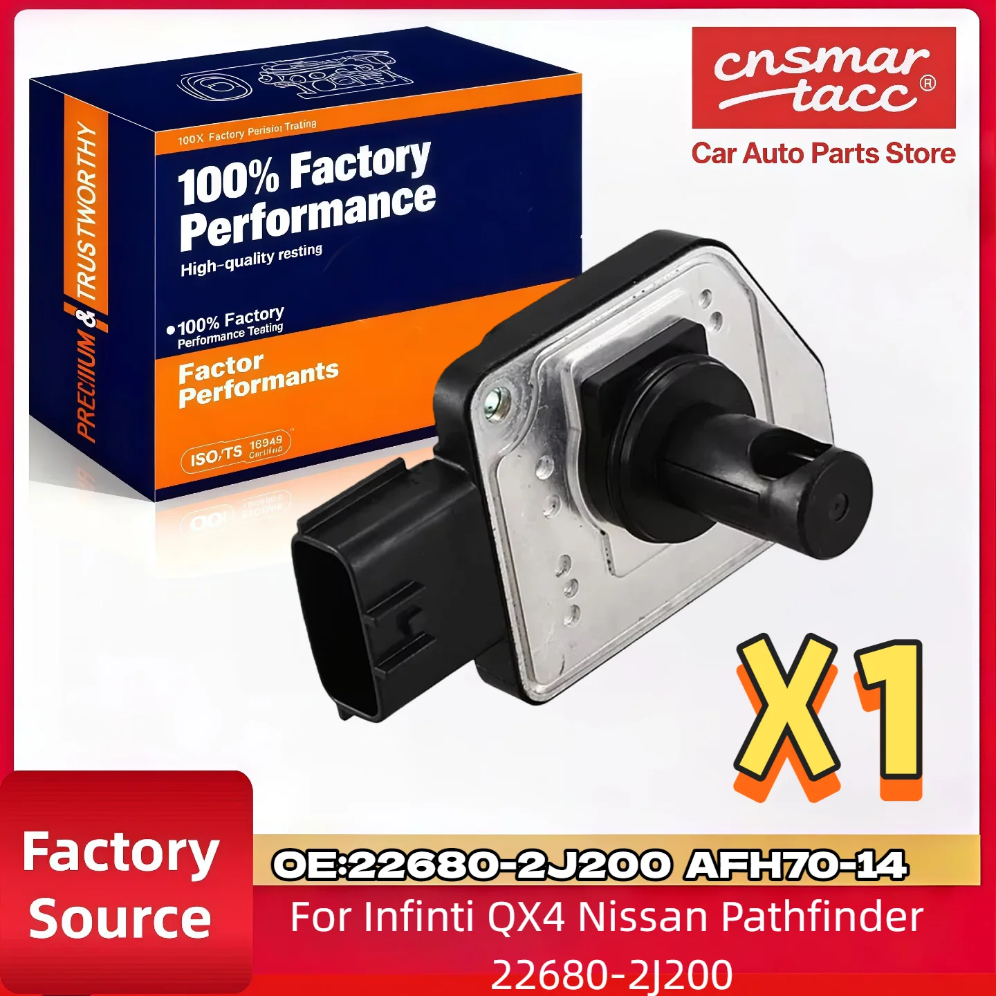 New MAF Mass Air Flow Sensor 22680-2J200 for Infiniti QX4 for Nissan Pathfinder
New MAF Mass Air Flow Sensor 22680-2J200 for Infiniti QX4 for Nissan Pathfinder