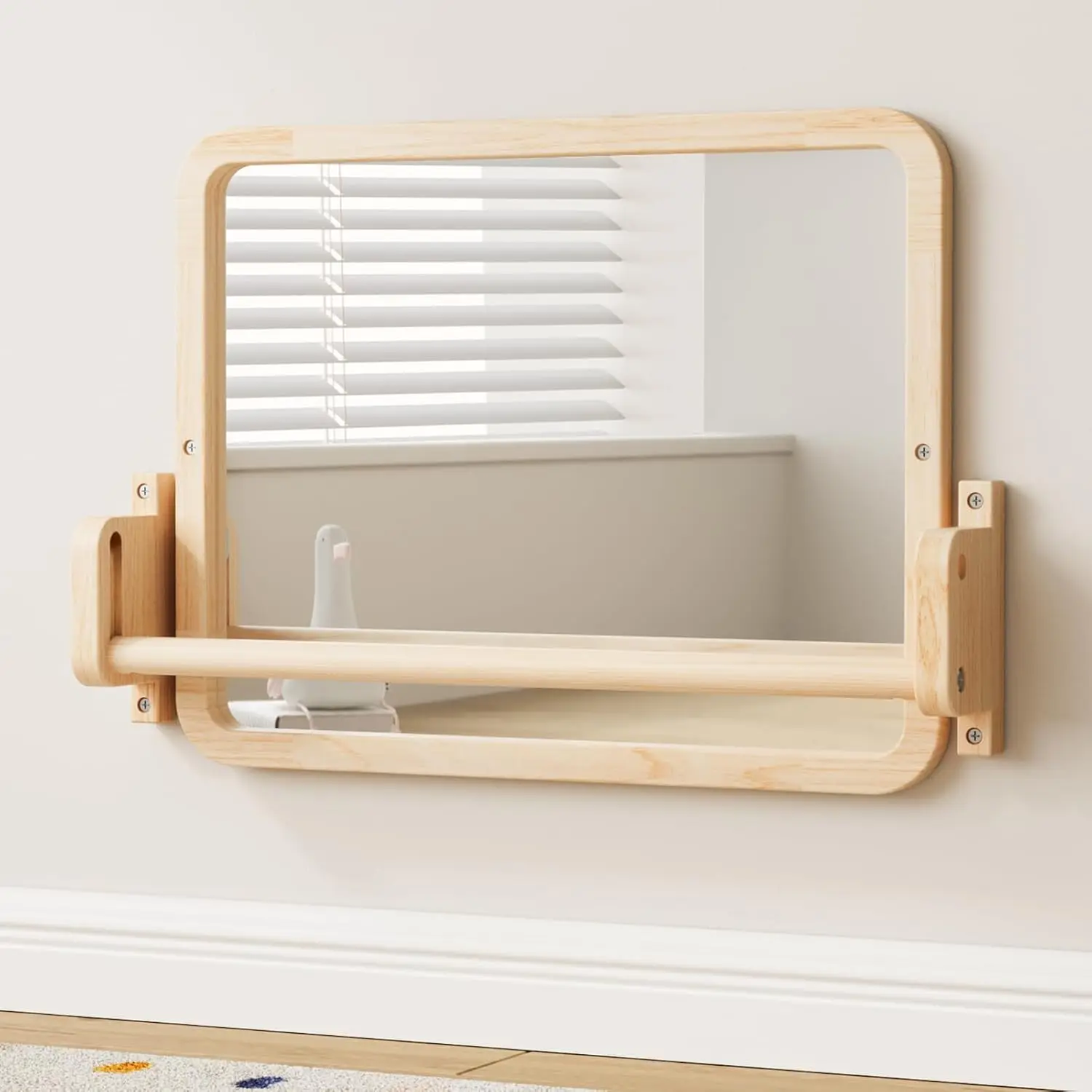 Wooden Montessori Mirror with Pull-Up Bar, Adjustable Baby Toy for Coordination, 6-18 Months Toddler
Wooden Montessori Mirror with Pull-Up Bar, Adjustable Baby Toy for Coordination, 6-18 Months Toddler