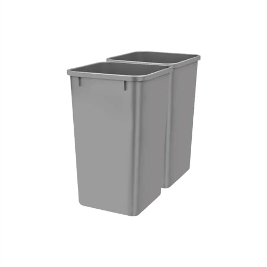 27 qt Polymer Replacement Waste Container for Pullouts, Kitchen Cabinet Trash Can Recycle Bin, RV-1024-17-2, Silver 2-Pack
27 qt Polymer Replacement Waste Container for Pullouts, Kitchen Cabinet Trash Can Recycle Bin, RV-1024-17-2, Silver 2-Pack