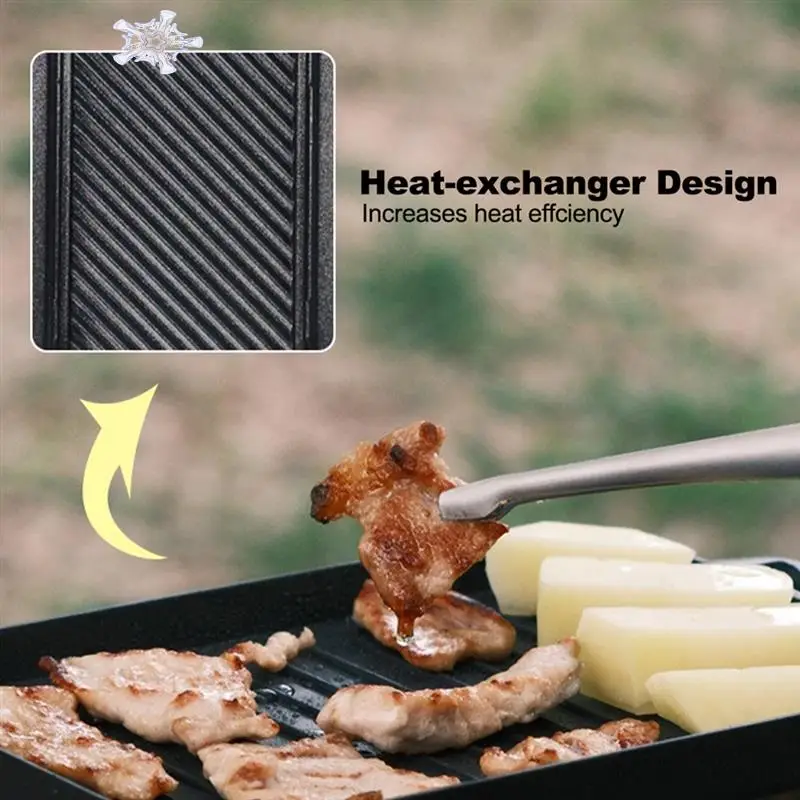 Mini Grill Pan Set Thickened Heat-Resistant Non-Stick Rectangular Grill Multi-Function Outdoor Camping Grill Pan 
Mini Grill Pan Set Thickened Heat-Resistant Non-Stick Rectangular Grill Multi-Function Outdoor Camping Grill Pan