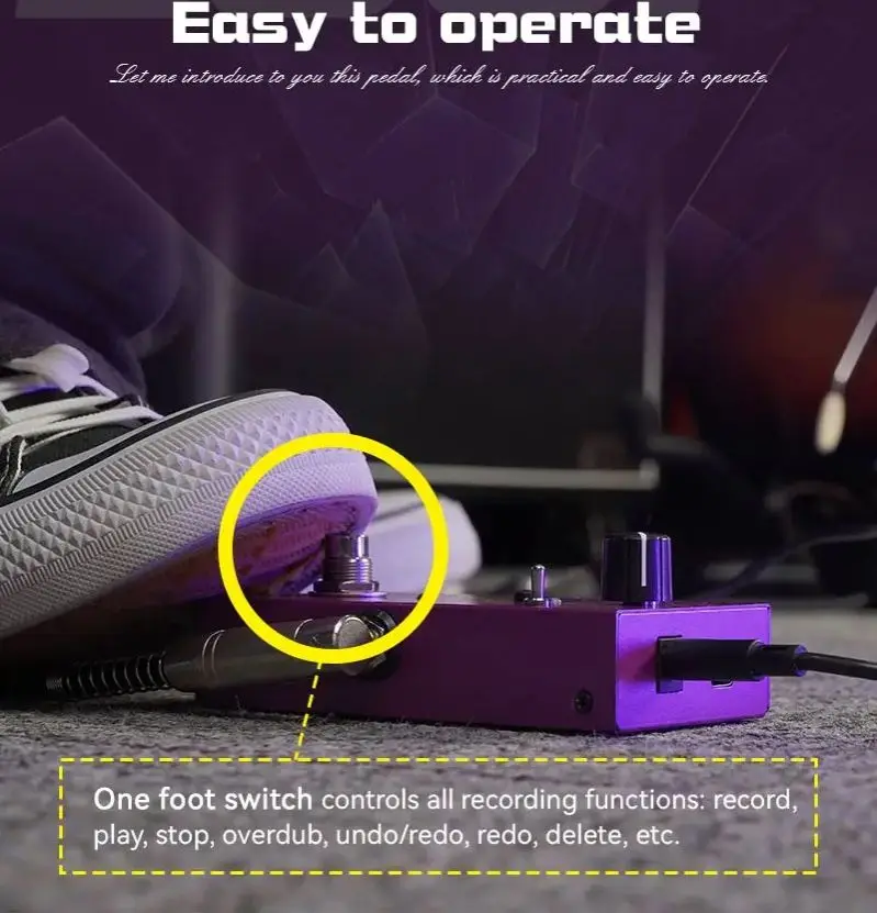 M-vave Loop II Looper Guitar Pedal,3 Loops Up To 11 Minutes Recording Time,3 Speed Control Loop M-VAVE Effect Pedal
M-vave Loop II Looper Guitar Pedal,3 Loops Up To 11 Minutes Recording Time,3 Speed Control Loop M-VAVE Effect Pedal