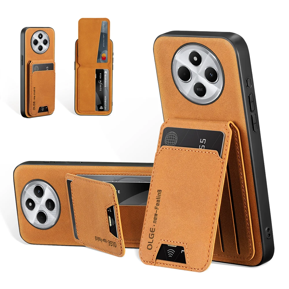 Leather Wallet Case for Redmi Note 15 Pro Plus + Note 15 Pro 4G 5G Cover 4-Cards Pocket Stand Holder Soft Matte Shockproof Shell
Leather Wallet Case for Redmi Note 15 Pro Plus + Note 15 Pro 4G 5G Cover 4-Cards Pocket Stand Holder Soft Matte Shockproof Shell