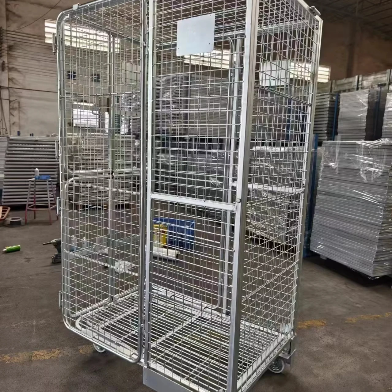 Industrial Transport Folded Trolley Hand Trolley Roll Cage Factory Heavy Duty Trolley Wire Roll Cage Warehouse Roll Cages
Industrial Transport Folded Trolley Hand Trolley Roll Cage Factory Heavy Duty Trolley Wire Roll Cage Warehouse Roll Cages