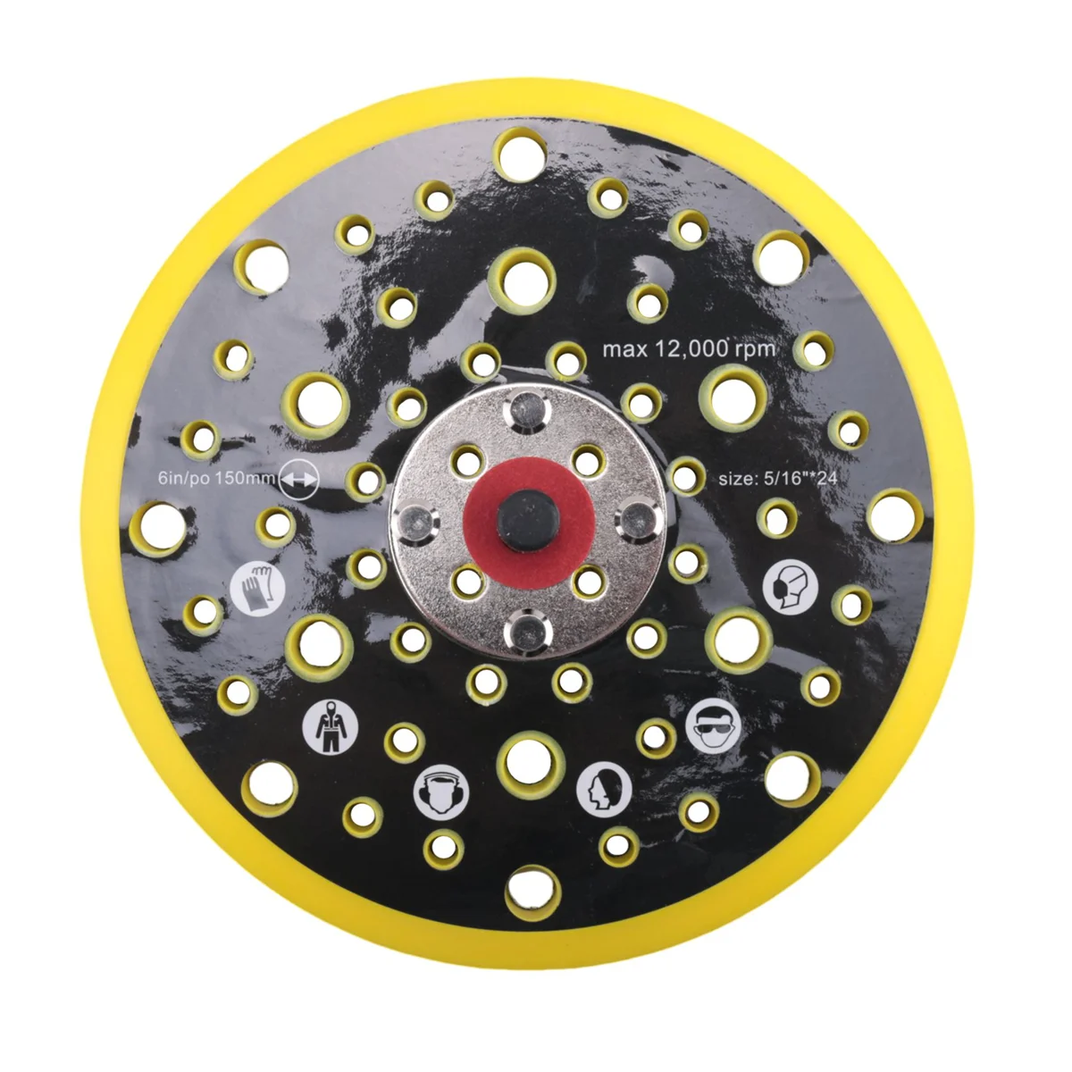 150mm 5/16 Thread 52 Hole Medium Density Random Orbital Sander Hook & Loop Backing Pad Compatible with Mirka CEROS DEROS HOT
150mm 5/16 Thread 52 Hole Medium Density Random Orbital Sander Hook & Loop Backing Pad Compatible with Mirka CEROS DEROS HOT