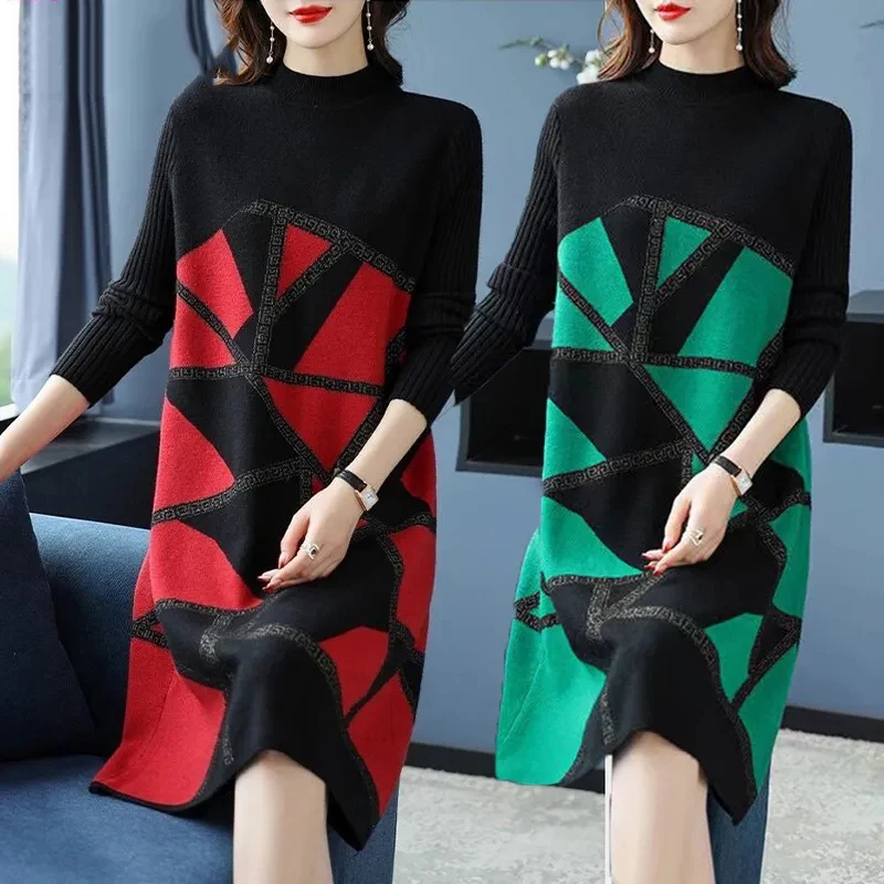 2024 New Elegant Knitted Dress, For Women's Clothing ,Autumn Winter Jersey Dresses ,Fashion Long Sleeve Loose Sweater Dress, 82
2024 New Elegant Knitted Dress, For Women's Clothing ,Autumn Winter Jersey Dresses ,Fashion Long Sleeve Loose Sweater Dress, 82