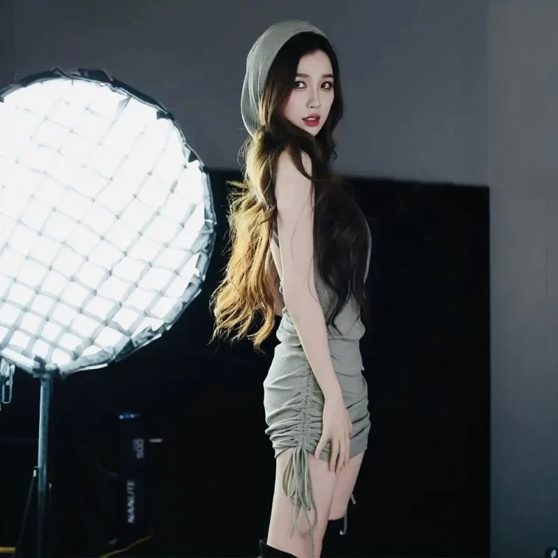 Yu Shuxin Same Style Dune Waste Land Sexy Green Drawstring Dress Hot Short Skirt New
Yu Shuxin Same Style Dune Waste Land Sexy Green Drawstring Dress Hot Short Skirt New
