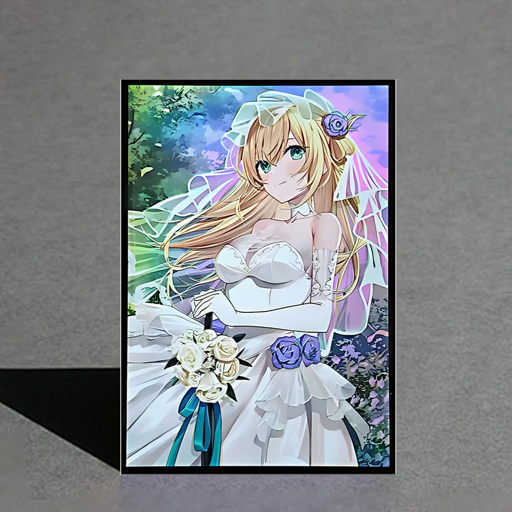 50PCS 63x90mm Holographic Anime Cards Sleeves Wedding dress Card Sleeves for girls Suitable for YGO Game Card Sleeves Best Gift
50PCS 63x90mm Holographic Anime Cards Sleeves Wedding dress Card Sleeves for girls Suitable for YGO Game Card Sleeves Best Gift