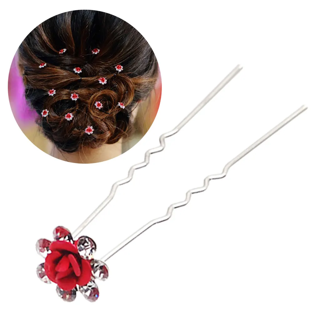 12pcs Flower Hairpin Rhinestone Pearl Bridesmaids Wedding Party Occasions Updo Women U Shaped Clips Hair Styling Accessories
12pcs Flower Hairpin Rhinestone Pearl Bridesmaids Wedding Party Occasions Updo Women U Shaped Clips Hair Styling Accessories