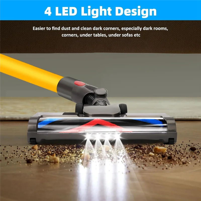 AT28-Vacuum Brush For Dyson V15 V11 V10 V8 V7 Vacuum Cleaner Brushes With 4 LED Lights Electric Turbo Brush Carpet And Hard Floo
AT28-Vacuum Brush For Dyson V15 V11 V10 V8 V7 Vacuum Cleaner Brushes With 4 LED Lights Electric Turbo Brush Carpet And Hard Floo