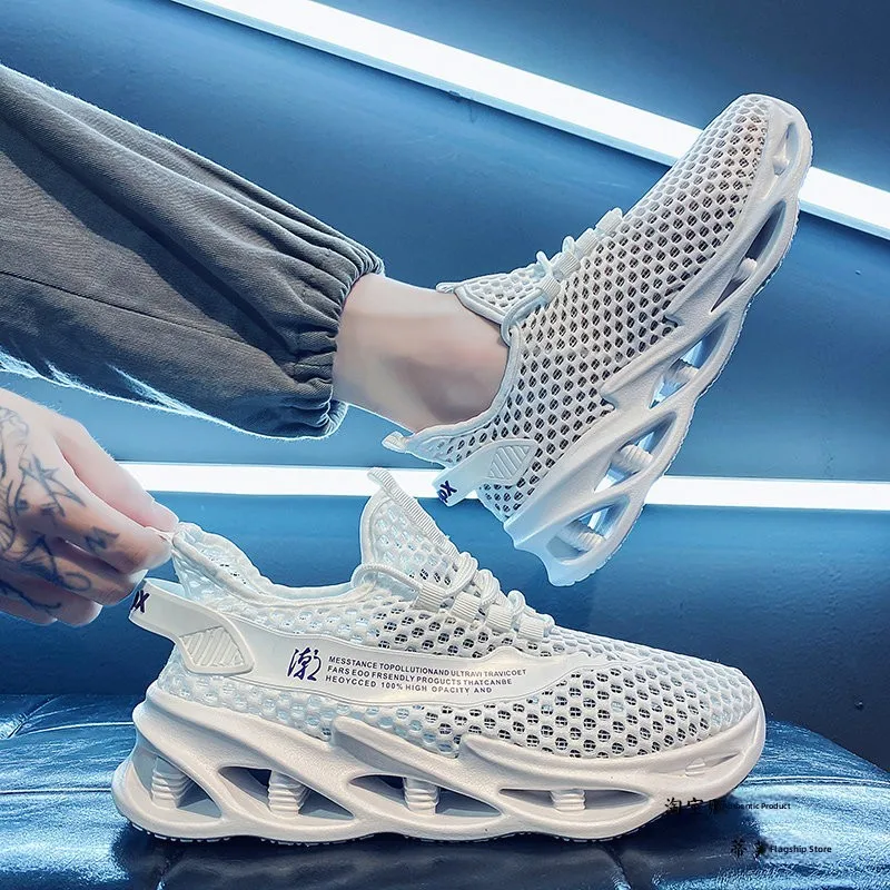 Men's Summer New Mesh Breathable Hollow out Thin Style Sports Casual Shoes Thick Bottom Anti-Slip Deodorant Fashionable
Men's Summer New Mesh Breathable Hollow out Thin Style Sports Casual Shoes Thick Bottom Anti-Slip Deodorant Fashionable