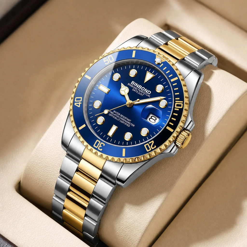 1pcs Men's Two Tone Metal Strap Watch Blue Dial Date Display Fashion Casual Business Wristwatch Classic Design Stylish T
1pcs Men's Two Tone Metal Strap Watch Blue Dial Date Display Fashion Casual Business Wristwatch Classic Design Stylish T